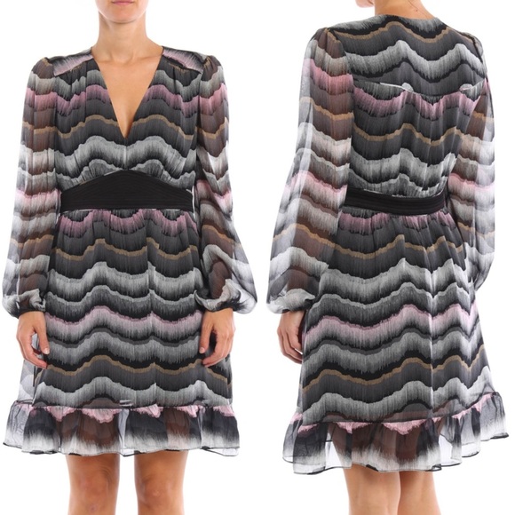 Diane Von Furstenburg DVF Lizbeth Silk Dress in Encore Wild Rose/Black - Picture 1 of 14